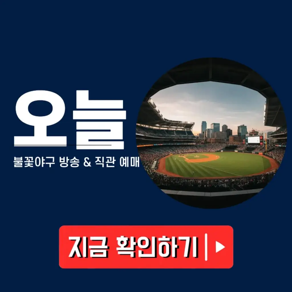 불꽃야구 생방송